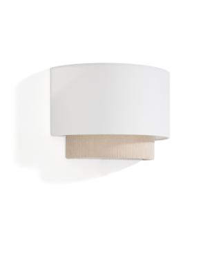 Бра La Forma (ех Julia Grup) Настенный светильник Bianella из хлопка и бежевого вельвета, Ø 40 см арт. 434749