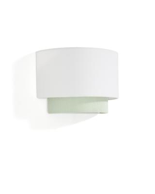 Бра La Forma (ех Julia Grup) Настенный светильник Bianella из хлопка и бирюзового вельвета, Ø 40 см арт. 434753