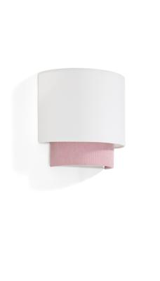 Бра La Forma (ех Julia Grup) Настенный светильник Bianella из хлопка и розового вельвета, Ø 40 см арт. 434751
