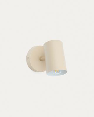 Бра La Forma (ех Julia Grup) Настенный светильник Manie из металла с бежевой текстурированной отделкой арт. 262285