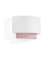 Бра La Forma (ех Julia Grup) Настенный светильник Bianella из хлопка и розового вельвета, Ø 40 см арт. 434751