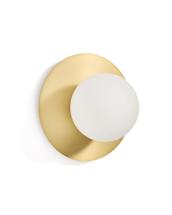 Бра La Forma (ех Julia Grup) Настенный светильник Brisia из металла в матовой латунной отделке с плафоном Ø20 см арт. 451077