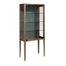Буфет Angel Cerda Высокий буфет 3292 из закаленного стекла и орехового дерева с подсветкой арт. 503206