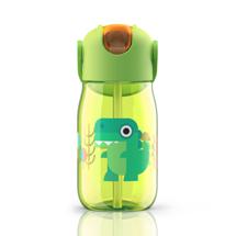 Бутылка ZOKU Бутылочка детская с силиконовой соломинкой 415 мл зелёная арт. ZK201-GN
