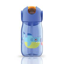 Бутылка ZOKU Бутылочка детская с силиконовой соломинкой 415 мл синяя арт. ZK201-BL