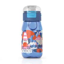 Бутылка ZOKU Бутылочка детская с крышкой 475 мл синяя арт. ZK202-BL