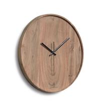 Часы La Forma (ех Julia Grup) Настенные часы Slip круглые из массива акации с натуральной отделкой Ø 35 см арт. 109727