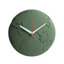 Часы QUALY Часы настенные world wide waste, темно-зеленые арт. QL10400-GN
