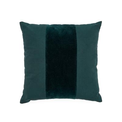 Чехол La Forma (ех Julia Grup) Zaira Чехол на подушку 100% хлопок и темно-зеленый бархат 45 х 45 арт. 178404