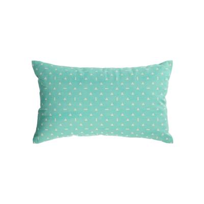 Чехол La Forma (ех Julia Grup) Чехол для подушки Zale 100% хлопок бирюзовый с белыми треугольниками 30 x 50 cm арт. 108293