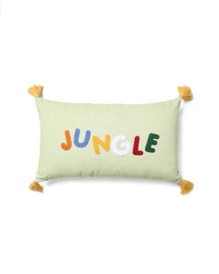 Чехол La Forma (ех Julia Grup) Чехол для подушки из хлопка Tandani зеленого цвета с разноцветной вышивкой 30 x 50 см арт. 434773