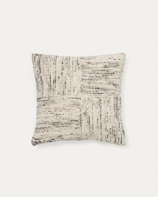 Чехол La Forma (ех Julia Grup) Чехол для подушки из жаккарда в бежевую и чёрную клетку Anuba 45 x 45 см арт. 261791