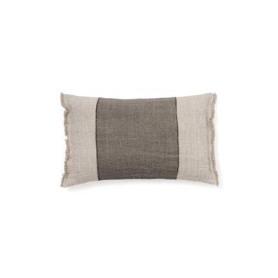 Чехол La Forma (ех Julia Grup) Чехол для подушки Lorin из льна зелёного цвета с бахромой 30 x 50 см арт. 261923