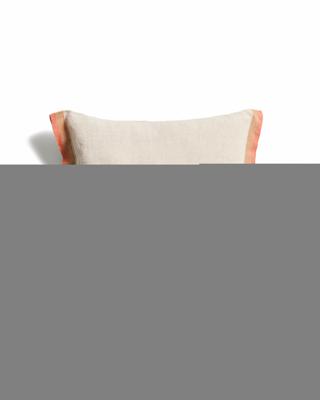 Чехол La Forma (ех Julia Grup) Чехол для подушки Disea из бежевого льна с оранжевыми деталями, 45 x 45 см арт. 481421