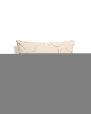Чехол La Forma (ех Julia Grup) Чехол для подушки Dibel из хлопка цвета экрю с бежевой вышивкой, 30 x 50 см арт. 481397