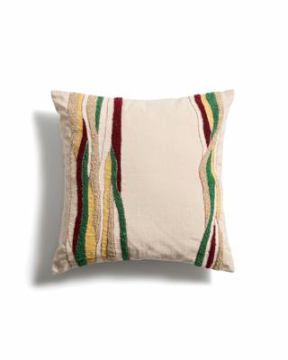 Чехол La Forma (ех Julia Grup) Чехол для подушки Sirea из хлопка и льна с многоцветной вышивкой, 50 x 50 см арт. 481281