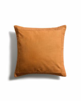 Чехол La Forma (ех Julia Grup) Чехол для подушки Luadia из оранжевого хлопка с плиссировкой, 50 x 50 см арт. 481249
