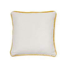 Чехол La Forma (ех Julia Grup) Catius Чехол на подушку белый с желтой окантовкой 45x45 арт. 192147