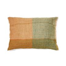 Чехол La Forma (ех Julia Grup) Чехол на подушку Sanna в зелено-оранжевую клетку, 100% лен, 40 x 60 см арт. 192217