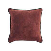 Чехол La Forma (ех Julia Grup) Чехол для подушки Julina из 100% хлопка и бархата красного цвета с зеленой каймой 45 x 45 см арт. 108464
