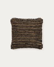 Чехол La Forma (ех Julia Grup) Чехол для подушки Sayen из черного джута 50 x 50 см арт. 262065