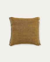 Чехол La Forma (ех Julia Grup) Чехол для подушки Niven из льна горчичного цвета с боковыми полосками 45 x 45 см арт. 262013