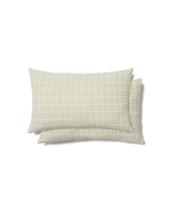 Чехол La Forma (ех Julia Grup) Комплект из 2 чехлов для подушек Tivaro из хлопкового жаккарда в светло-зеленую клетку 30 х 50 арт. 424911