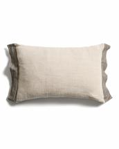 Чехол La Forma (ех Julia Grup) Чехол для подушки Disea из льна бежевый с полосками, 40 x 60 см арт. 481419