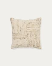 Чехол La Forma (ех Julia Grup) Чехол для подушки Anuba из жаккардовой ткани в бежевую и зелёную клетку 45 x 45 см арт. 261793