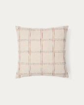 Чехол La Forma (ех Julia Grup) Nety Бежевый чехол для подушки с разноцветной клетчатой вышивкой 45 x 45 см арт. 261747