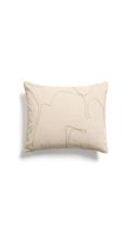 Чехол La Forma (ех Julia Grup) Чехол для подушки Dibel из хлопка цвета экрю с бежевой вышивкой, 30 x 50 см арт. 481397