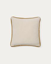Чехол La Forma (ех Julia Grup) Чехол для подушки бежевого цвета Ardit с горчичной полосой 45 x 45 арт. 210712