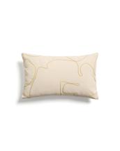 Чехол La Forma (ех Julia Grup) Чехол для подушки Dibel из хлопка цвета экрю с желтой вышивкой, 30 x 50 см арт. 481399