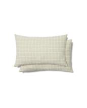 Чехол La Forma (ех Julia Grup) Комплект из 2 чехлов для подушек Tivaro из хлопкового жаккарда в светло-зеленую клетку 30 х 50 арт. 424911