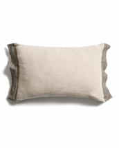 Чехол La Forma (ех Julia Grup) Чехол для подушки Disea из льна бежевый с полосками, 40 x 60 см арт. 481419