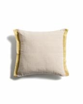 Чехол La Forma (ех Julia Grup) Чехол для подушки Disea из бежевого льна с желтыми деталями, 45 x 45 см арт. 481423