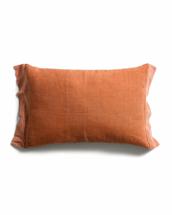 Чехол La Forma (ех Julia Grup) Чехол для подушки Disea из льна оранжевый с полосками, 40 x 60 см арт. 481417