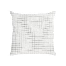 Чехол La Forma (ех Julia Grup) Чехол для подушки Maialen из 100% льна с белыми квадратами и черной сеткой 45 x 45 см арт. 108892