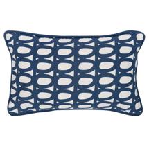 Чехол Tkano Чехол на подушку с принтом twirl темно-синего цвета из коллекции cuts&pieces, 30х50 см арт. TK18-CC0005