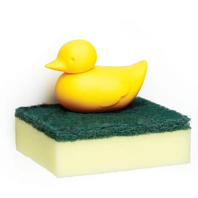 Держатель QUALY Держатель для губки duck, желтый арт. QL10225-YW