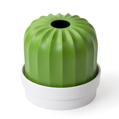Держатель QUALY Держатель для салфеток cactiss, белый/зеленый арт. QL10276-WH-GN