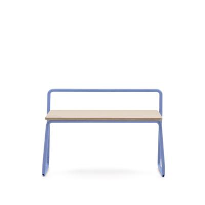 Детская La Forma (ех Julia Grup) Скамейка из ясеневого шпона Tinn с синей металлической конструкцией, 75 см арт. 208295