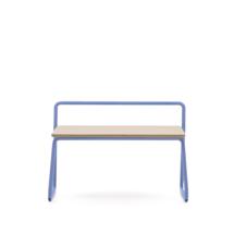 Детская La Forma (ех Julia Grup) Скамейка из ясеневого шпона Tinn с синей металлической конструкцией, 75 см арт. 208295