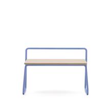 Детская La Forma (ех Julia Grup) Скамейка из ясеневого шпона Tinn с синей металлической конструкцией, 75 см арт. 208295