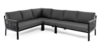 Диван 4SIS "Париж" угловой модульный диван, каркас из алюминия, цвет серый арт. PAR-MS-GFS4762-6 grey