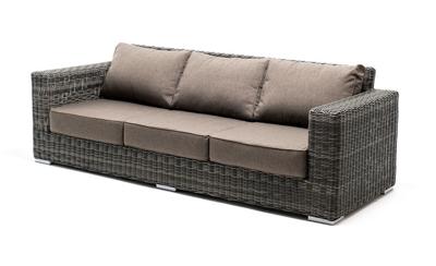 Диван 4SIS "Боно" диван из искусственного ротанга трехместный, цвет графит арт. YH-C3515W graphite