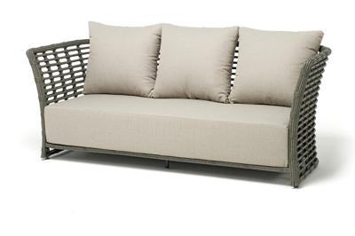 Диван 4SIS "Валенсия" диван из искусственного ротанга трехместный, цвет серый арт. YH-C3250W grey