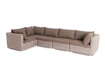 Диван 4SIS "Лунго" трансформирующийся диван из искусственного ротанга, цвет бежевый арт. YH-C1033W-SET beige