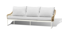 Диван 4SIS "Венеция" диван из искусственного ротанга трехместный, цвет соломенный арт. A628E