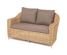 Диван 4SIS "Кон Панна" диван из искусственного ротанга двухместный, цвет соломенный арт. YH-C2808W